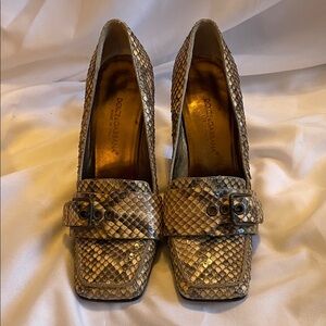 Dolce & Gabbana Snakeskin Heels - Brown